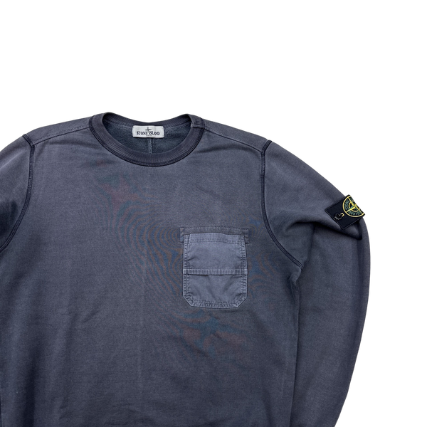 Stone Island 2013 Grey Contrast Seam Crewneck - Medium