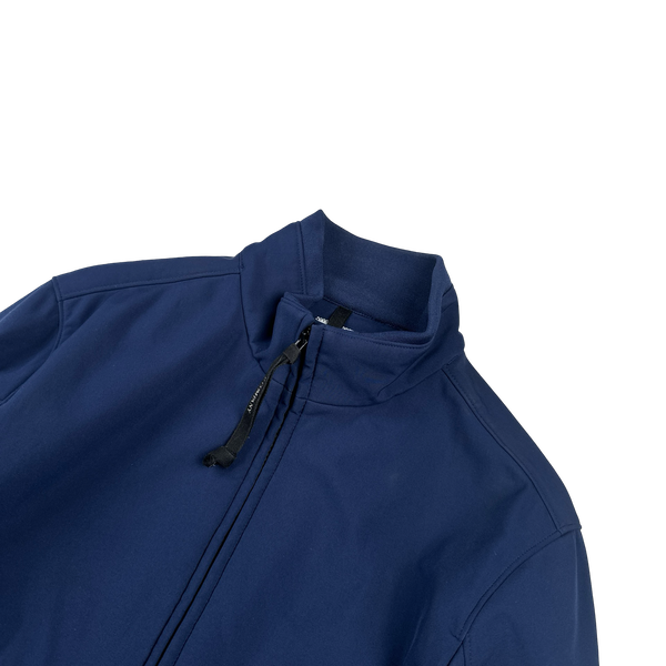 CP Company Blue Fleece Lined Lens Viewer Bomber - Small