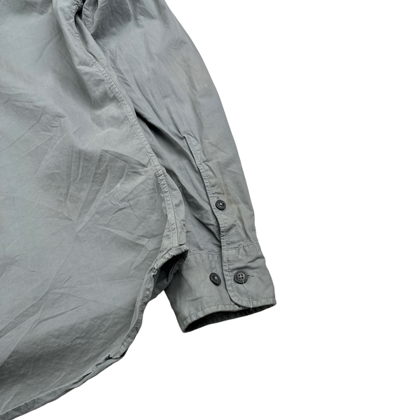 CP Company Grey Cotton Overshirt - Medium