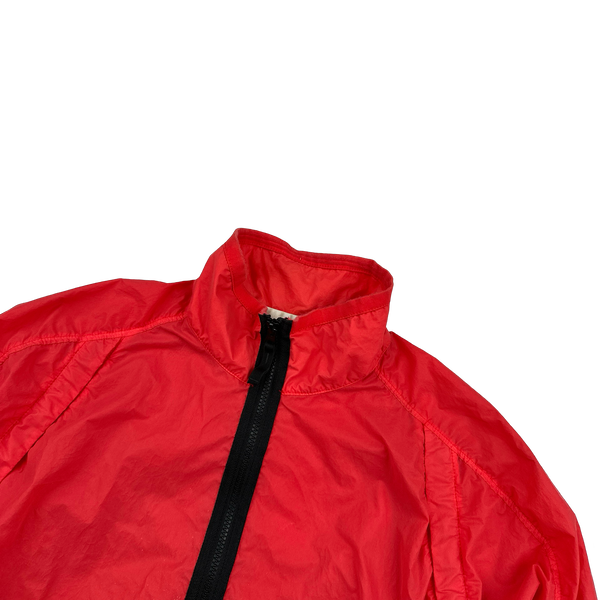 Stone Island 2019 Red Lamy Velour Jacket - Small