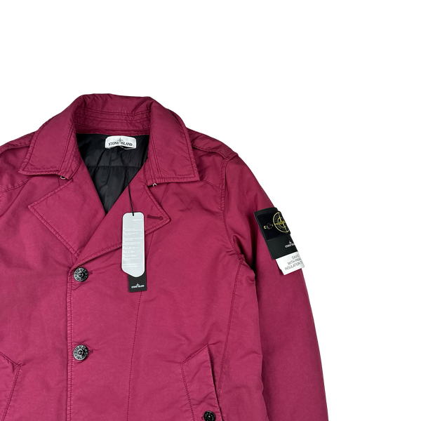 Stone Island 2018 Maroon Primaloft Lined David TC Trench Coat - XL