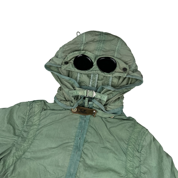 CP Company Chrome Shimmer Goggle Green Jacket - Medium