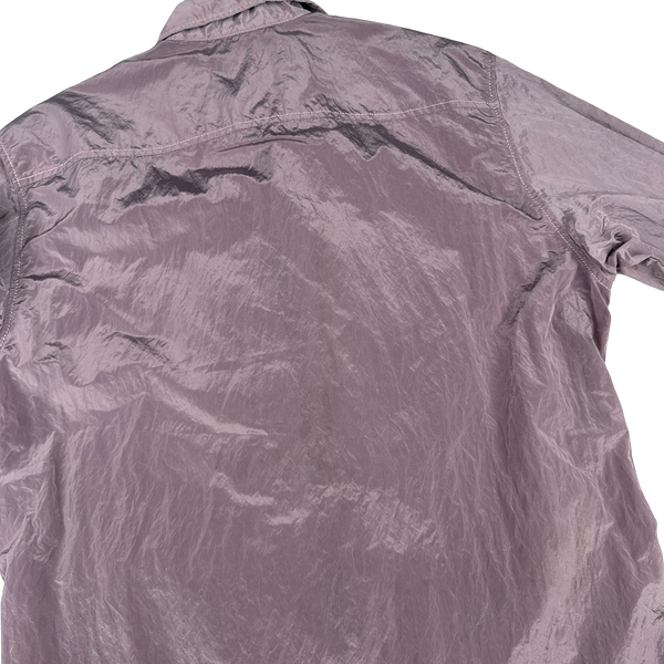 Stone Island 2017 Lavender Purple Nylon Metal Zipped Overshirt - Medium