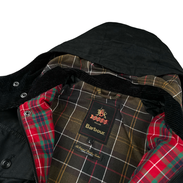 Barbour X Baracuta Multi Pocket Shotgun Pocket Cotton Wax Jacket - Large