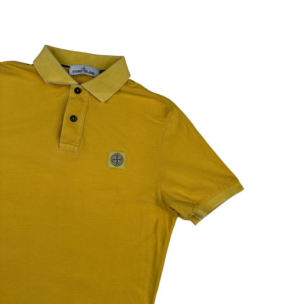 Stone Island 2017 Yellow Polo Shirt - Medium