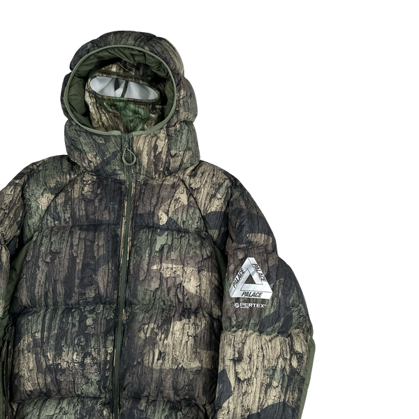 Palace 2024 Real Tree Camo Matte Pertex Down Filled Balaclava Puffer Jacket - Medium