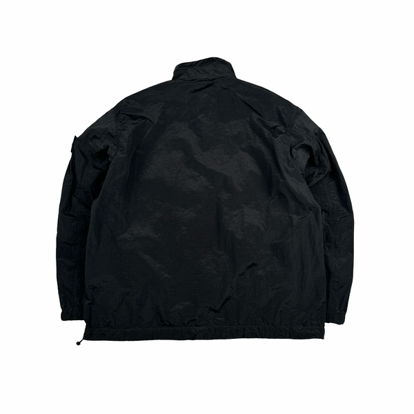 Stone Island 2025 Black Lightweight Multi Pocket Nylon Metal Smock Overshirt - XL