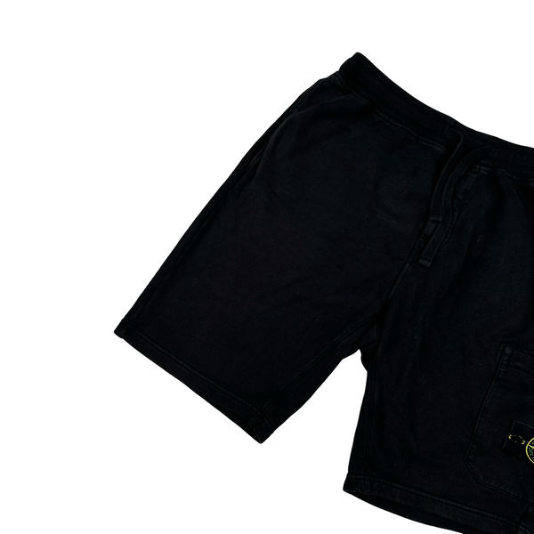 Stone Island 2022 Black Cotton Shorts - Large