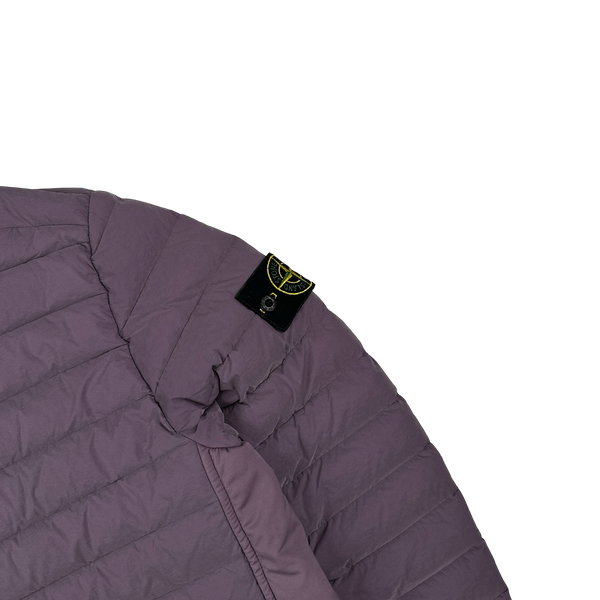 Stone Island 2020 Plum Loom Down Woven Puffer Jacket -  Large