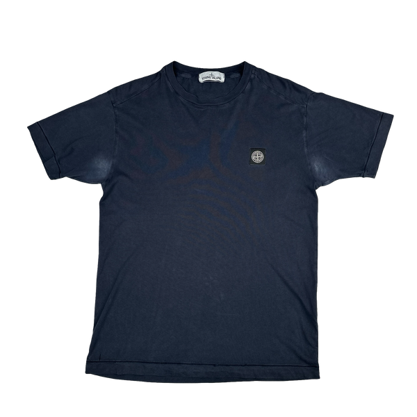 Stone Island 2017 Navy Cotton T Shirt - Medium