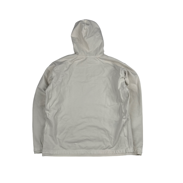 Stone Island 2023 Cream Stellina Compass Thick Hooded Jumper - Large