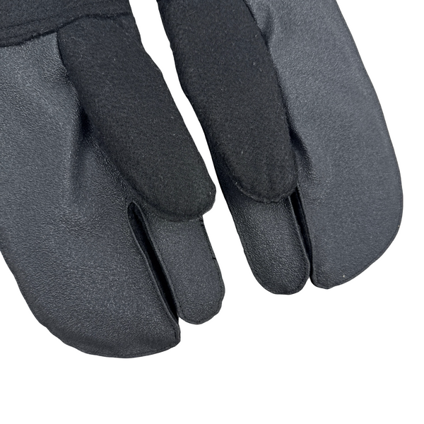 Stone Island Vintage Felted Wool White Lined Spellout Gloves