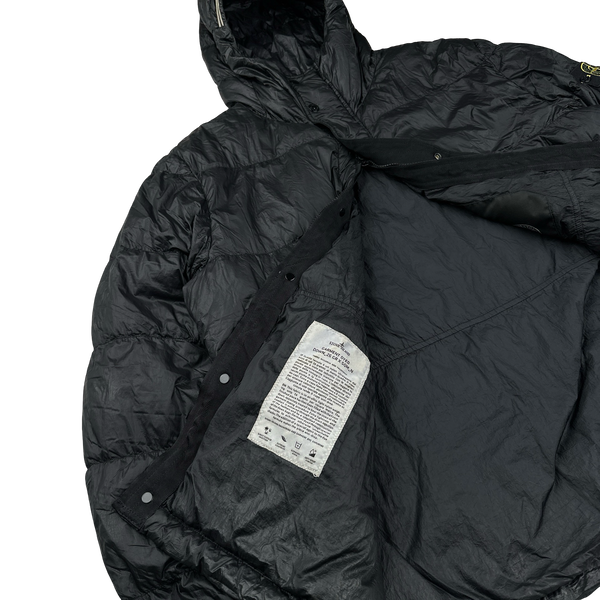 Stone Island 2013 Black Garment Dyed Puffer Jacket - 3XL