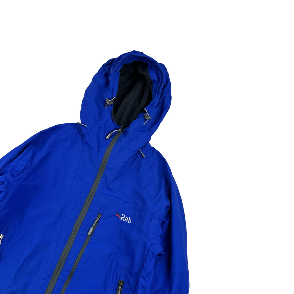 RAB Blue Pertex Vapour-Rise Waterproof Rain Jacket - Small