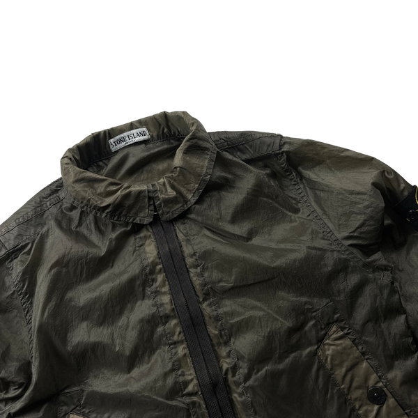 Stone Island 2006 Khaki Paul Harvey Lightweight Nylon Jacket - Large