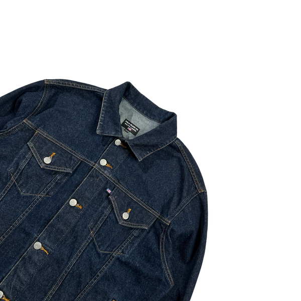 Ralph Lauren Polo Jeans Heavyweight Dark Wash Denim Jacket - Large