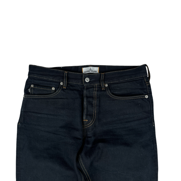 Stone Island 2015 RE-T Dark Blue Contrast Stitch Denim Jeans - 30"