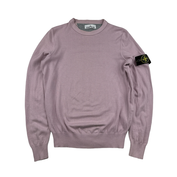 Stone Island 2017 Pink Cotton Lightweight Knit - Medium