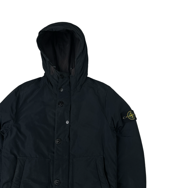 Stone Island 2014 Black Down Filled Micro Reps Jacket - Small