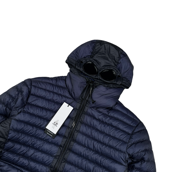 CP Company Navy Goggle D D Shell Puffer Jacket - Large
