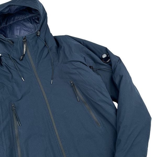 CP Company Navy Pro Tek Hooded Jacket - Large