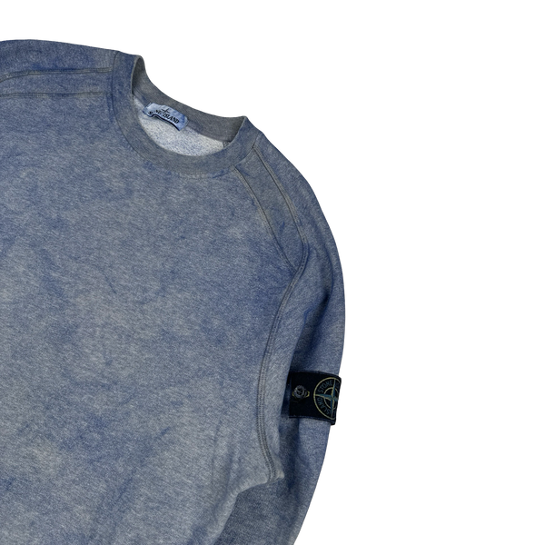 Stone Island 2020 Blue Dust Treatment Cotton Sweatshirt - XL