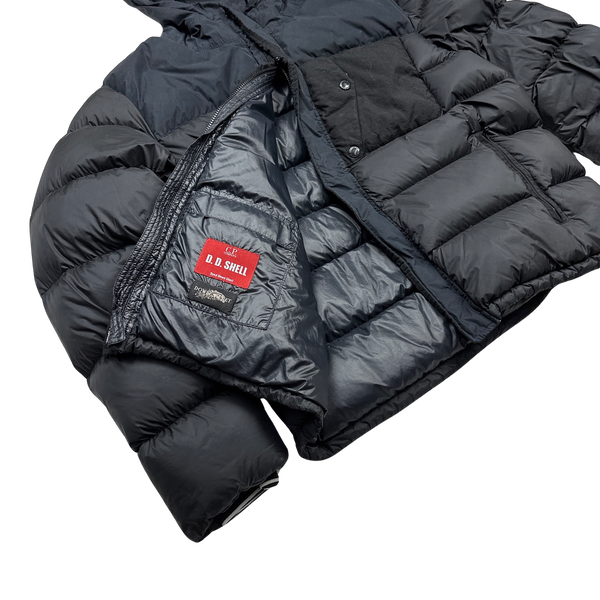 CP Company Black Down Filled DD Shell Goggle Puffer Jacket - 3XL