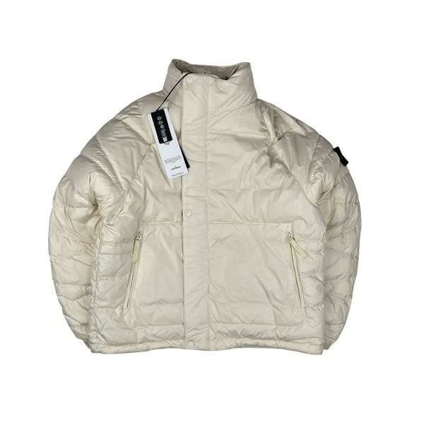 Stone Island x Supreme 2023 Tela Logo Reversible Down Puffer Jacket - Small