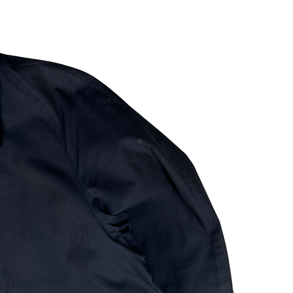 Burberry Nova Check Lined Navy Trench Coat - Medium