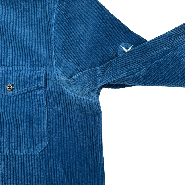 Stone Island AW2020 Blue Jumbo Cord Shirt - Medium