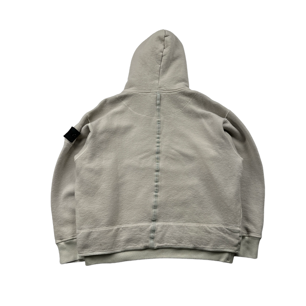 Stone Island 2021 Cream Wool Shadow Project Hoodie - Medium