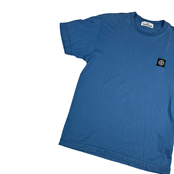 Stone Island 2020 Blue Cotton T Shirt - Medium