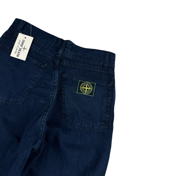 Stone Island 90's Vintage Green Edge Denim Jeans - 24"