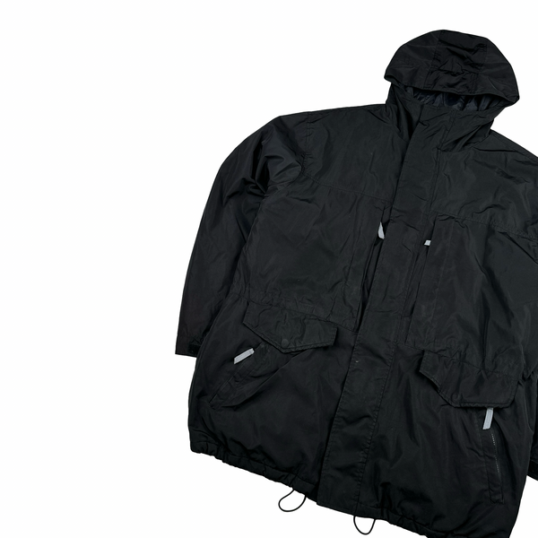 Stussy Black Multi Pocket Hooded Jacket - XL