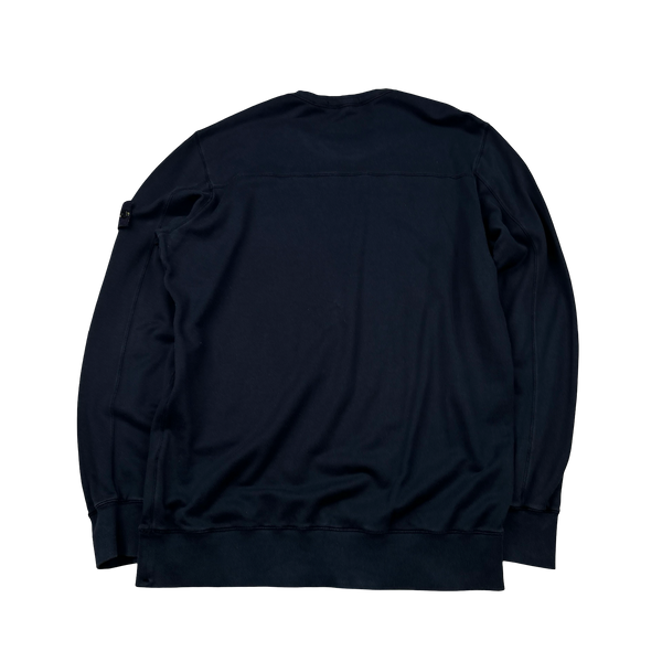 Stone Island 2017 Navy Cotton Pullover Crewneck Jumper - XXL