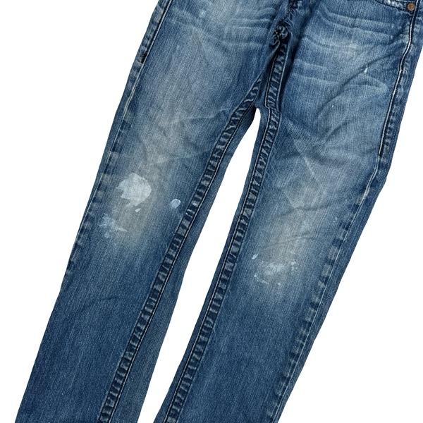 True Religion Skinny Contrast Stitch Horseshoe Denim Jeans - 27"