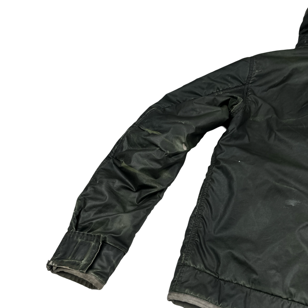 Stone Island 2010 Green Liquid Reflective Jacket - Medium