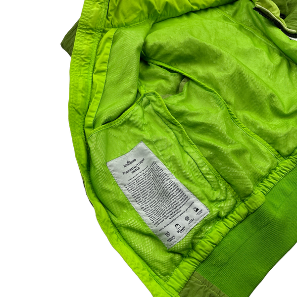 Stone Island 2016 Lime Nylon Metal Tyveck Shield Jacket - Medium