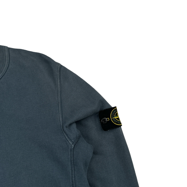 Stone Island 2016 Blue Cotton Crewneck Sweatshirt - Medium