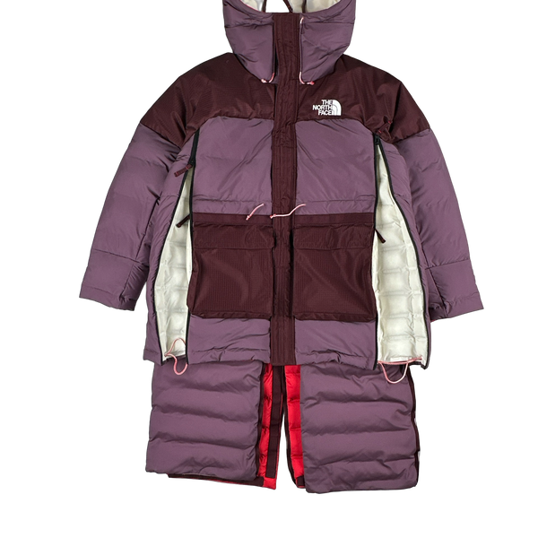 North Face Triple Baffle Parka Alpine Plum Mid Hooded Puffer Jacket - Medium