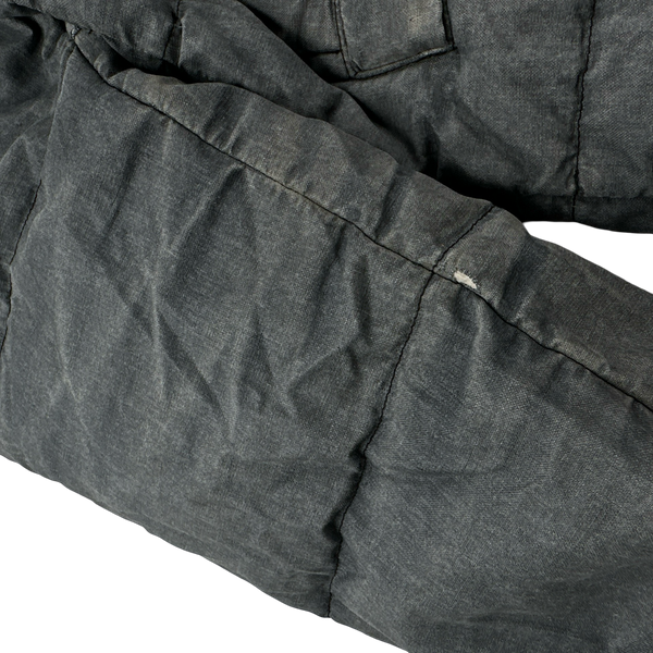Stone Island 2018 Grey Lino Resinato Down-TC Puffer Jacket - XXL