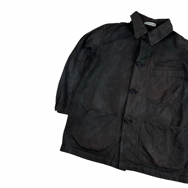 Stone Island 1999 Vintage Cotton Collared Jacket - Medium