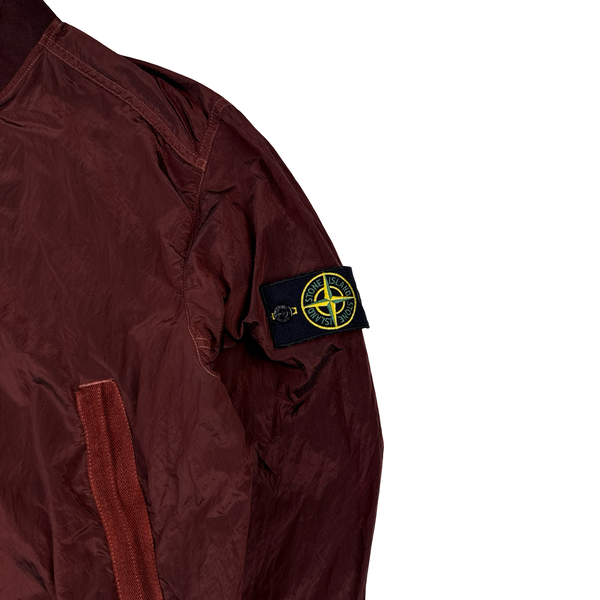 Stone Island 2013 Red Nylon Metal Bomber Jacket - Large