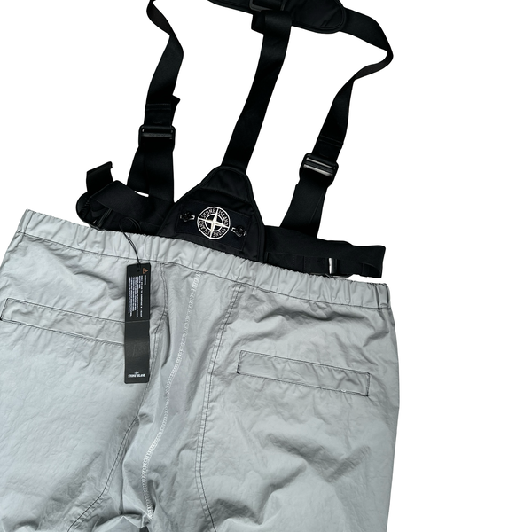 Stone Island 2018 Grey Reflective Back Badge Overalls - XXL