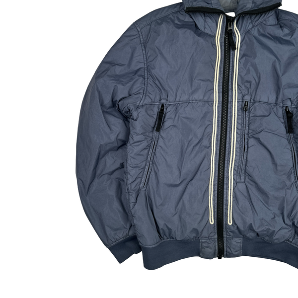 Stone Island 2019 Blue Crinkle Reps NY Jacket - Medium