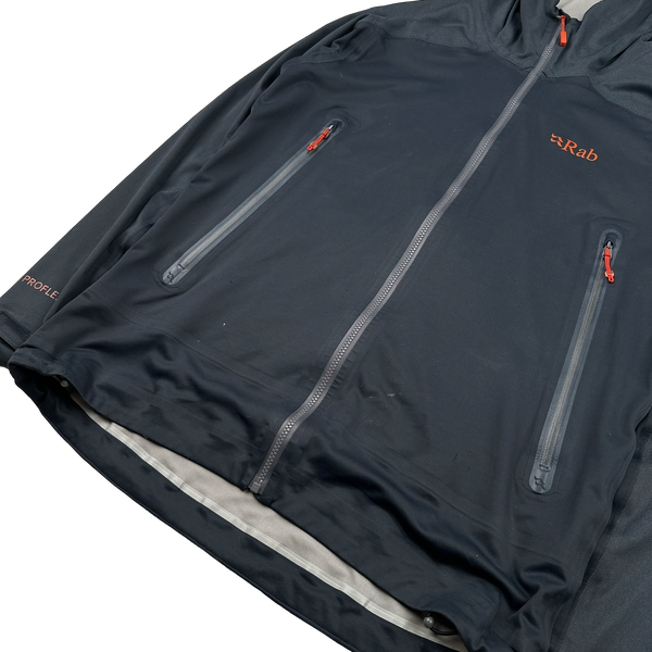 RAB Dark Grey Zipped Lightweight Soft Shell Jacket - Small
