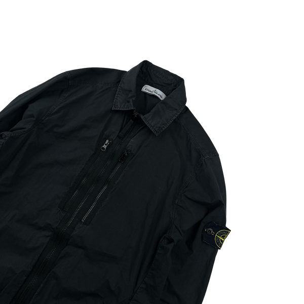 Stone Island 2017 Black Paracadute Overshirt - Small