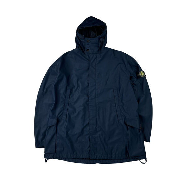 Stone Island 1998 Nylam Hooded Dutch Rope Winter Jacket - Large