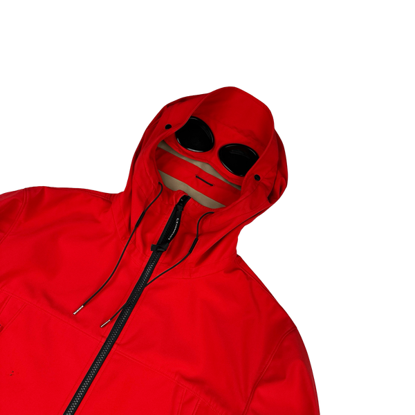 CP Company Red Soft Shell Goggle Jacket - XL