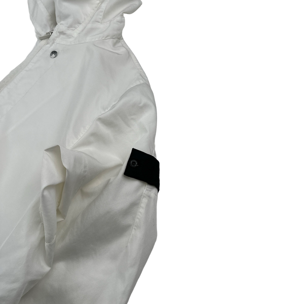 Stone Island 2021 Shadow Project White Hollowcore Poly Light Signle Layer Long Jacket - XL